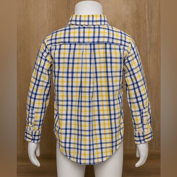 Janie and Jack Boys Plaid Button-Down Shirt | Size 5 - Picture 2 of 3